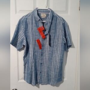 Weatherproof Casual Blue and White Shirt